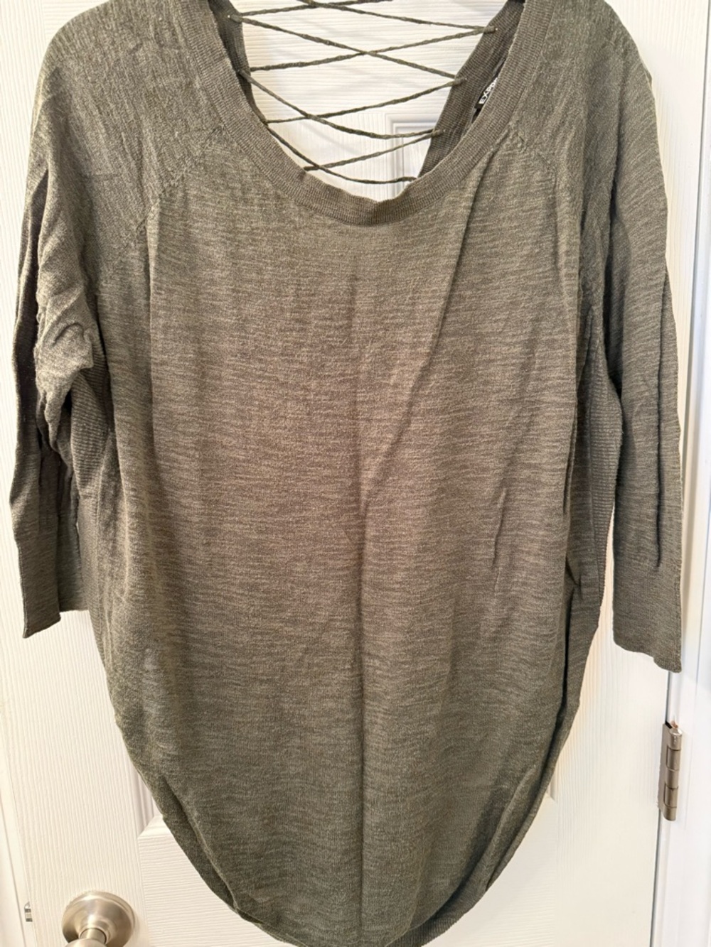 Express Olive Green Crewneck Sweater